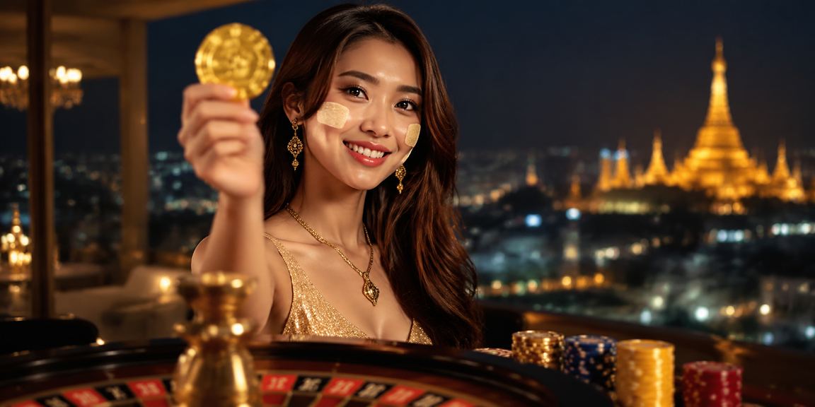 ရန်ကုန်ရှိ Shwedagon ကွင်းတံခါးအနီး တိုက်ရိုက် ကာစီနို ဂိမ်းပွဲ